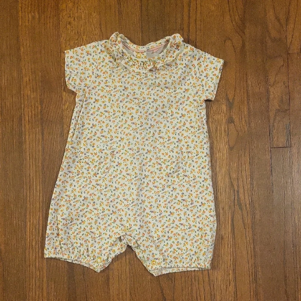 Baby Boden Cream and Orange Jumpsuit